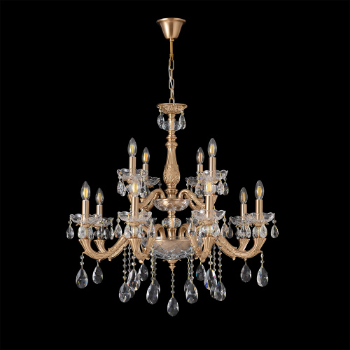 Люстра Crystal Lux ELIZABETH SP8+4 BRASS фото 3 Люстра Crystal Lux ELIZABETH SP8+4 BRASS фото 3